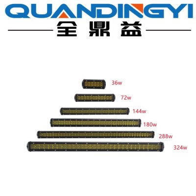 180W迷你双排LED长条灯，聚光越野车汽车改装进气格栅牌照灯工作