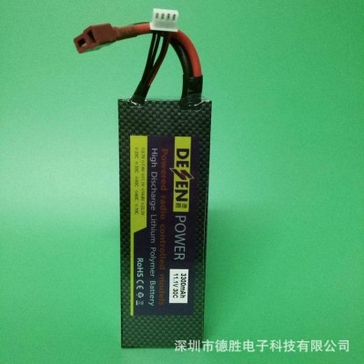 遥控车/模型车/电车暴力锂电池3S11.1V3300mah30C 带保护壳