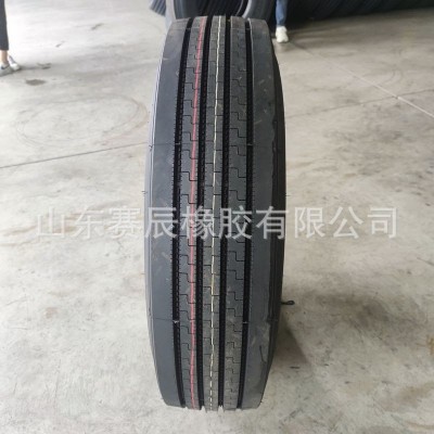 12R22.5真空轮胎 半挂大货车卡车载重钢丝轮胎 四线花纹 货车轮胎