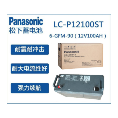 Panasonic松下蓄电池LC-P12100 12V100AH免维护不间断电源 蓄电池