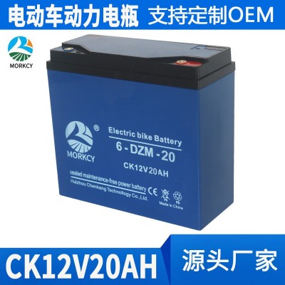 工厂批发电动车电瓶12V20Ah免维护铅酸蓄电池48V60V72V大动力电瓶