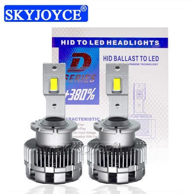 跨境货源新款LED汽车大灯D2氙气灯转LED高亮D2S大灯灯泡HID转LED