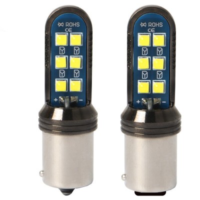 跨境直供汽车转向灯 刹车灯 BA15S BAY15D 1157 1156 3030 12SMD