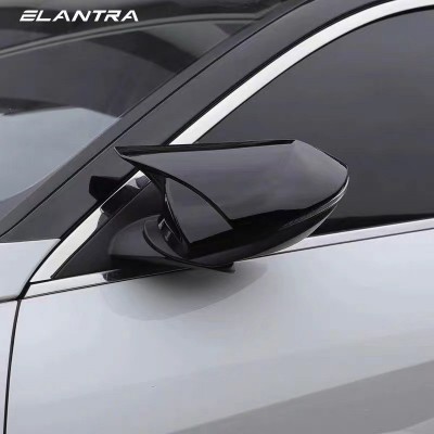 适用于2021款伊兰特倒车镜改装现代伊兰特牛角后视镜壳elantra